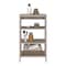 Tuhome St. Clair Linen Cabinet, Two Interior Shelves, Two Open Shelves, Single Door, Light Gray MLZ7127 - alternate 7